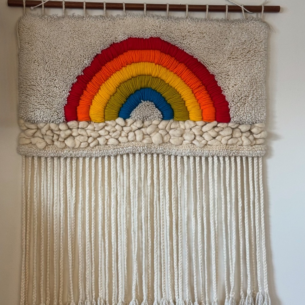 Handcrafted Rainbow Wall Hanging Decor